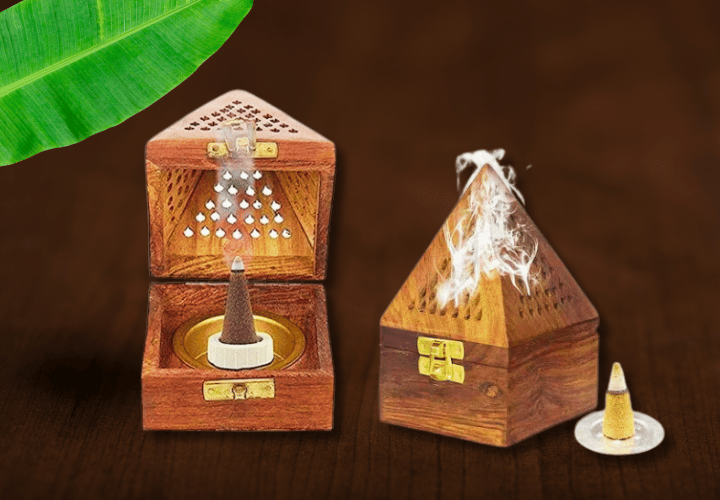 Wooden dhoop box
