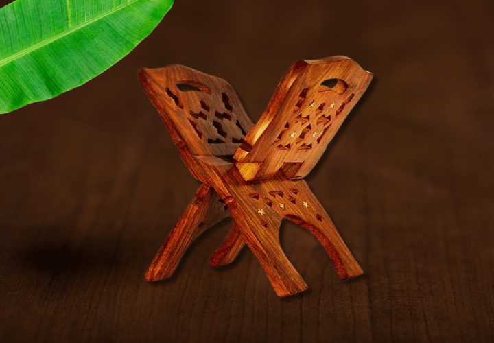 Wooden book stand